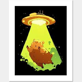 capybara abduction Posters and Art